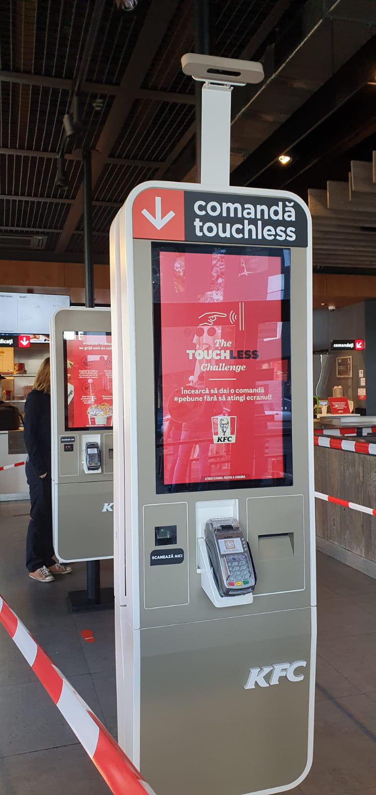 KFC Romania introduce un sistem touchless de comandă