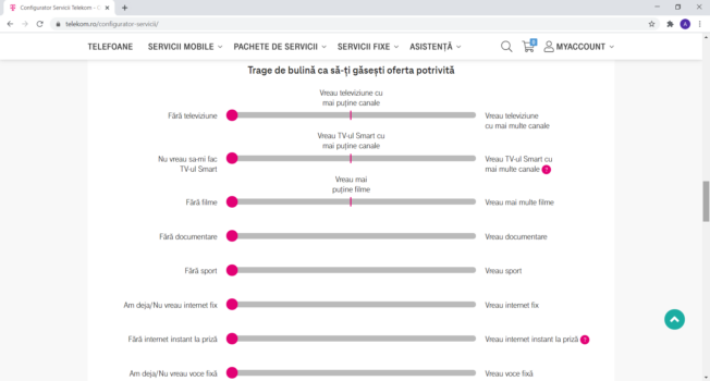 Telekom Romania - Configurator si servicii