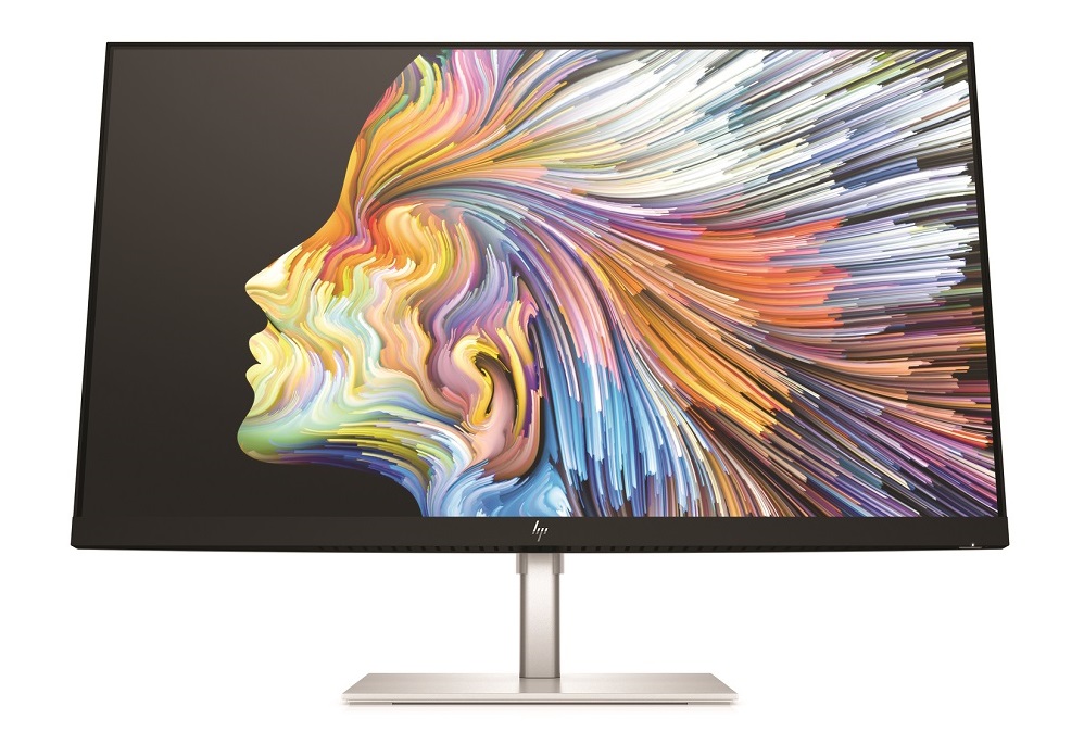 HP U28 4K HDR Monitor_NaturalSilver_ScrnSS_CoreSet_Front