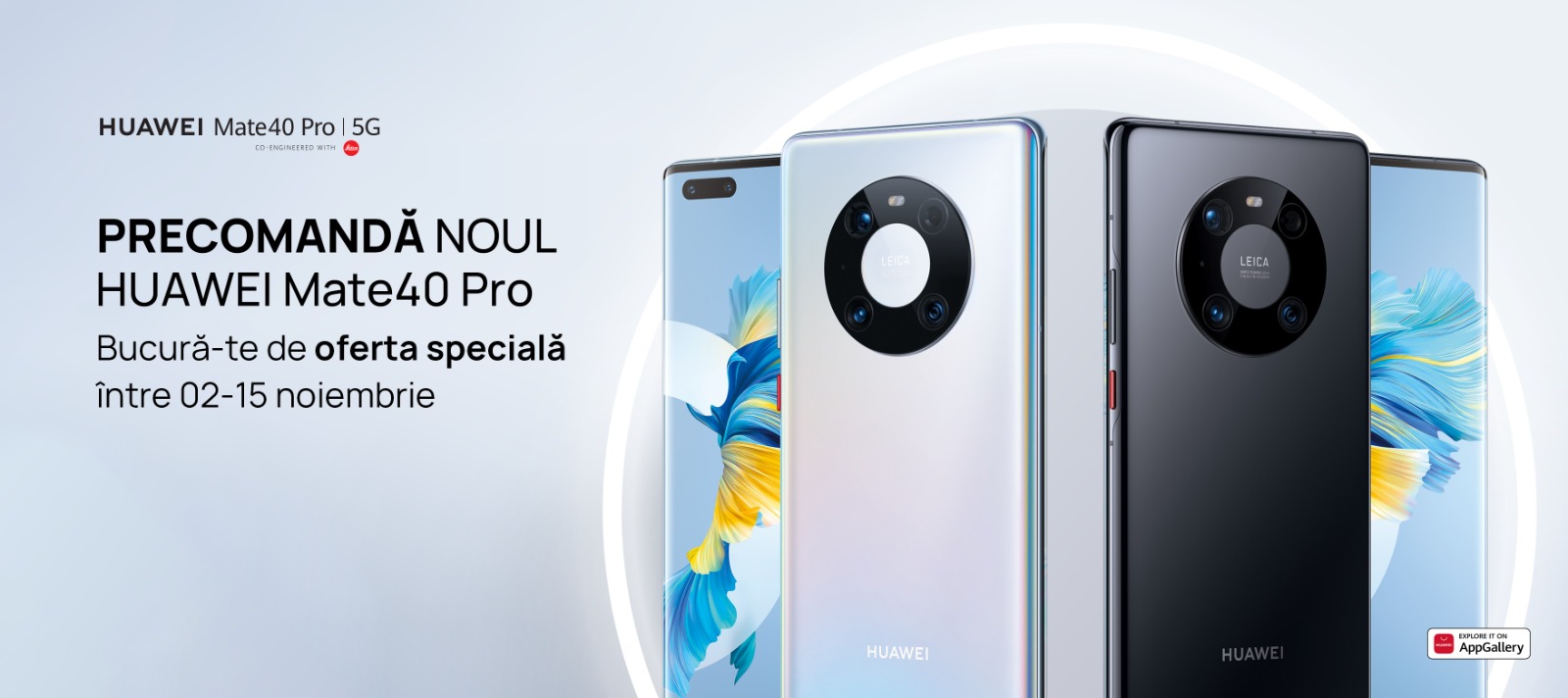 HUAWEI Mate 40 Pro disponibil printr-o campanie de precomandă specială