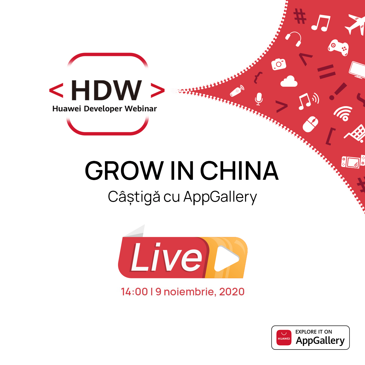 Huawei Developer Webinar, eveniment dedicat partenerilor și dezvoltatorilor globali de aplicații interesați de piața din China