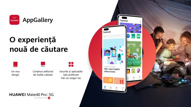 HUAWEI AppGallery primește o nouă interfață pentru o experiență superioară de utilizare