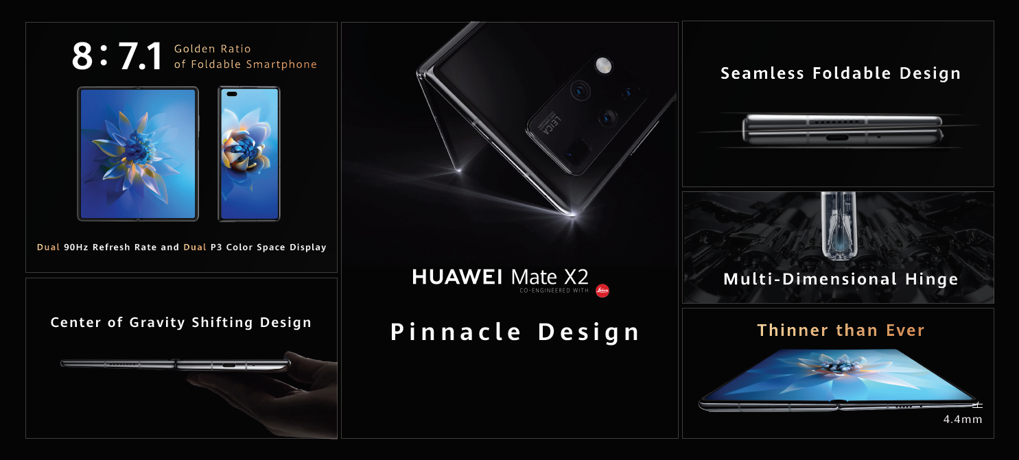 Noul HUAWEI Mate X2, cel de-al treilea dispozitiv cu ecran pliabil din portofoliul Huawei