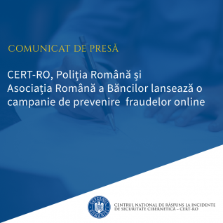 O nouă campanie de prevenire a fraudelor online