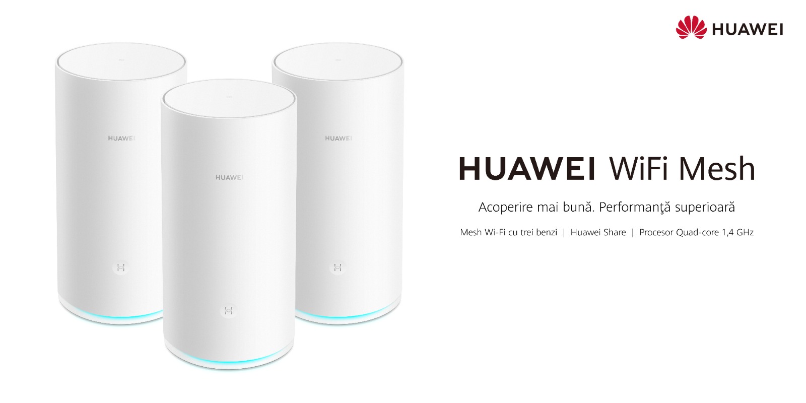 Huawei WiFi Mesh: Conexiuni WiFi rapide și stabile în fiecare colț al casei