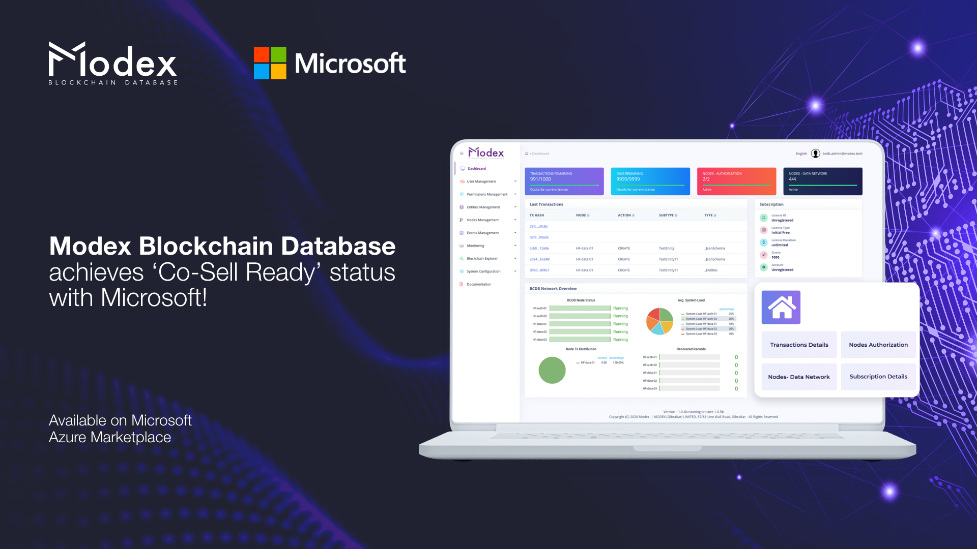 Modex BCDB-Microsoft