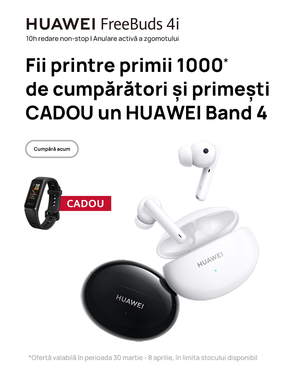 HUAWEI FreeBuds 4i a obținut certificarea Smart Green din partea SGS