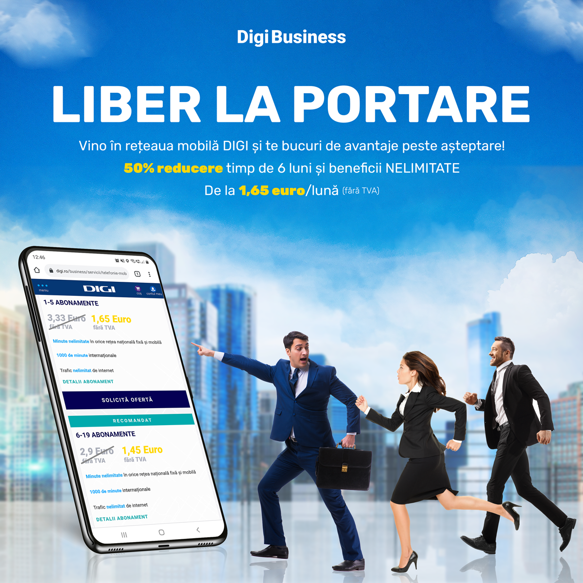 Digi Business dă liber la portare