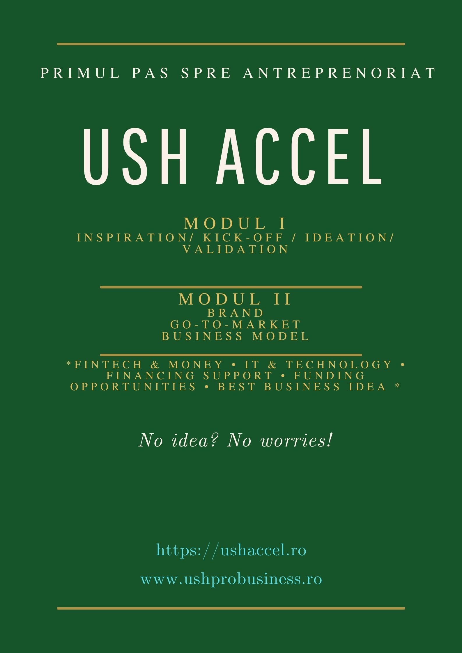 12 Afaceri noi au trecut de prima fază a „USH Accel”, primul accelerator de business universitar