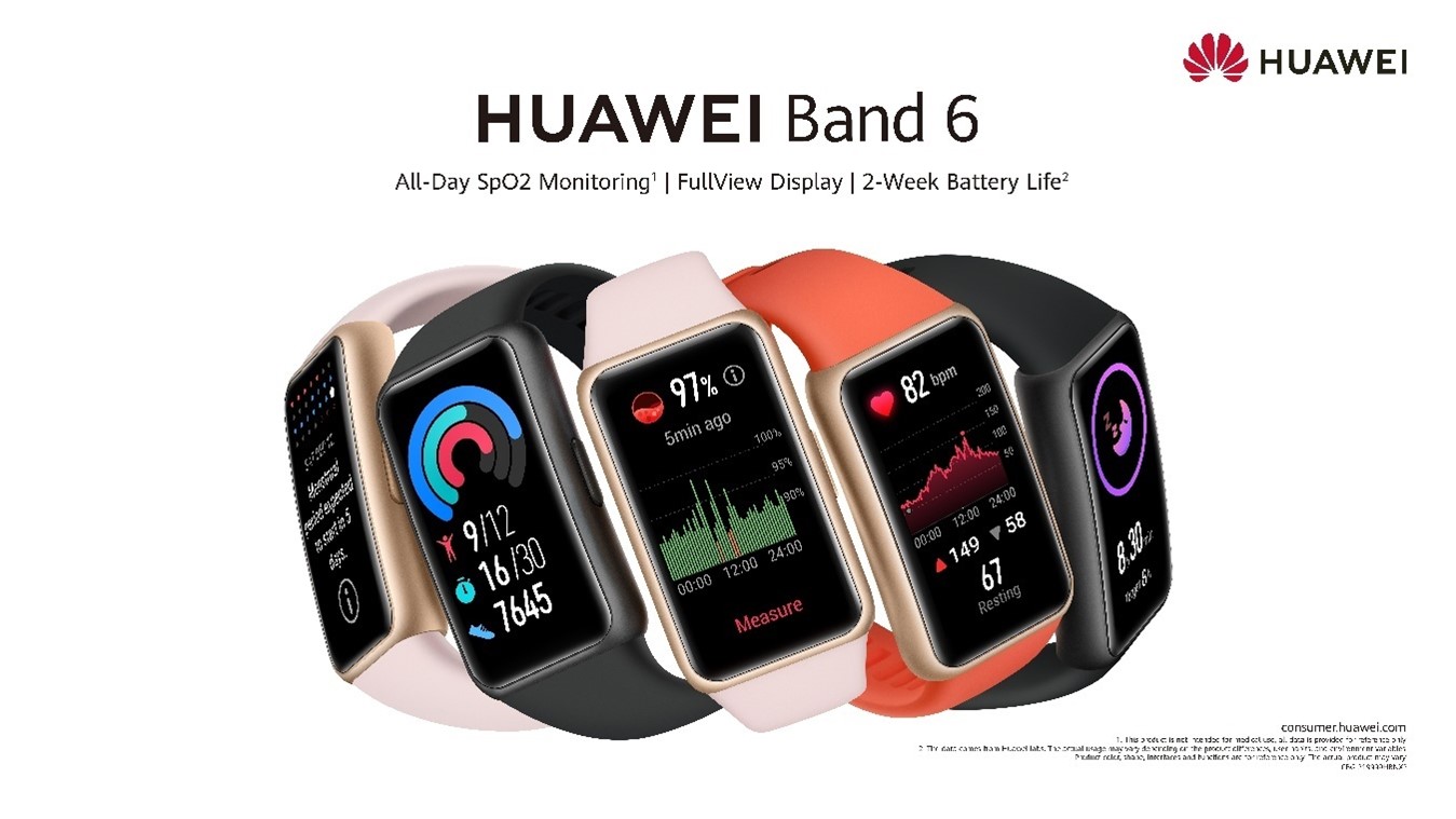 HUAWEI Band 6, cea mai nouă brățară din seria HUAWEI Band