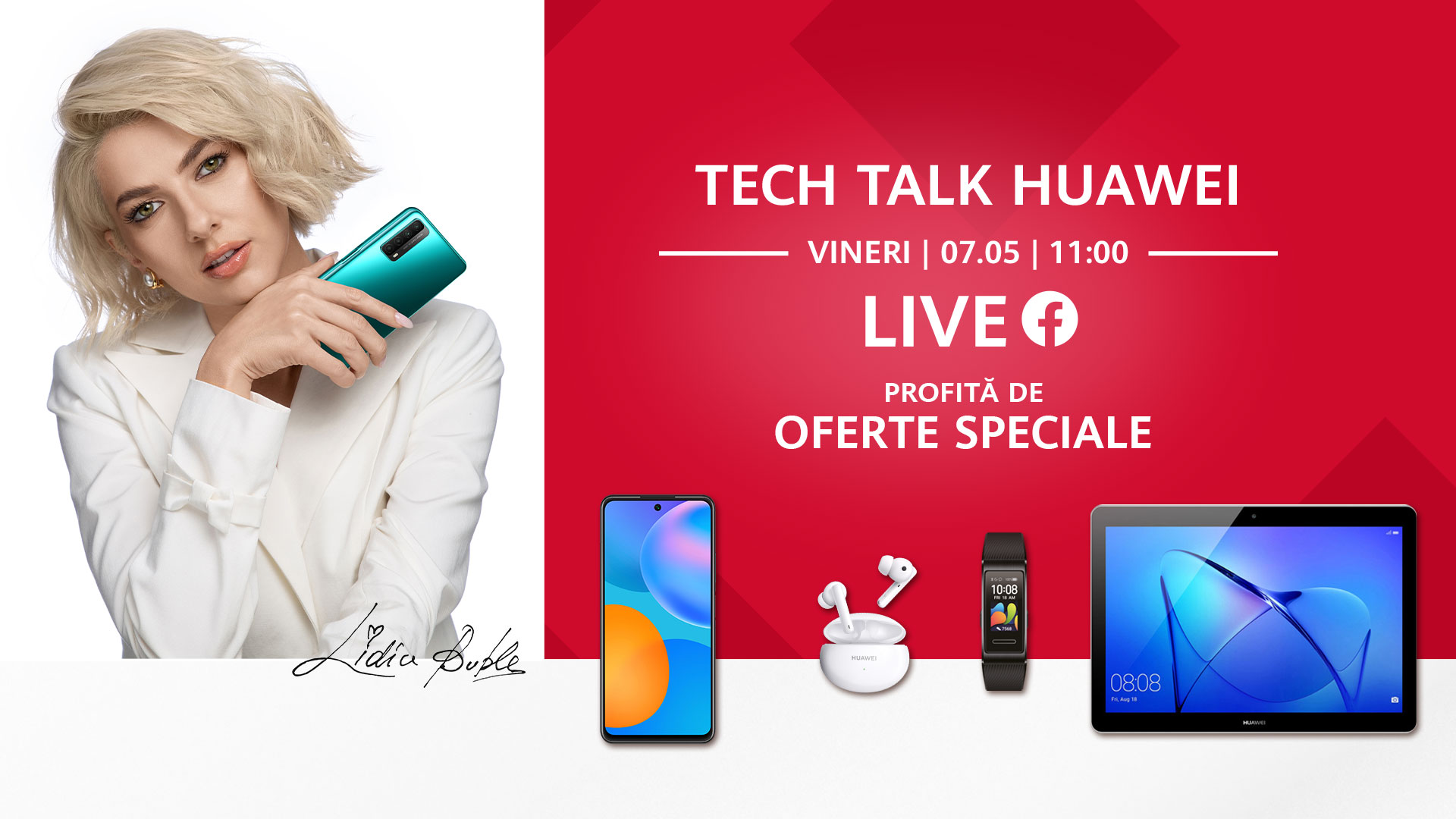 Huawei Live Tech Talk: o serie de live streaming-uri inedite care aduc premii, discount-uri și invitați surpriză