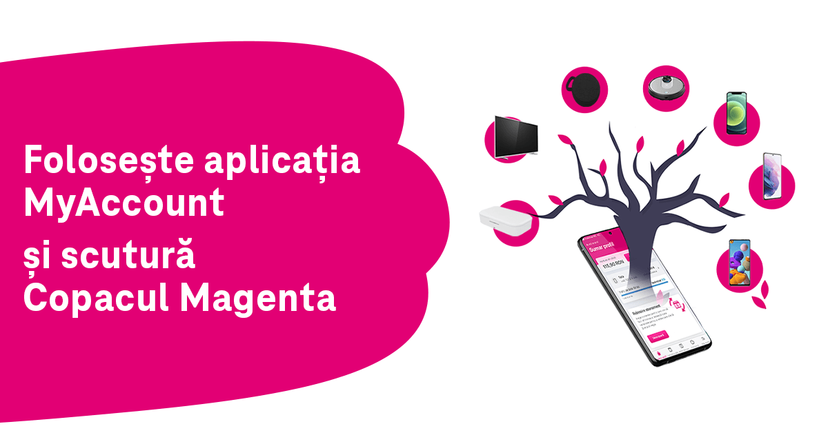 Copacul Magenta te așteaptă să-l scuturi de premii