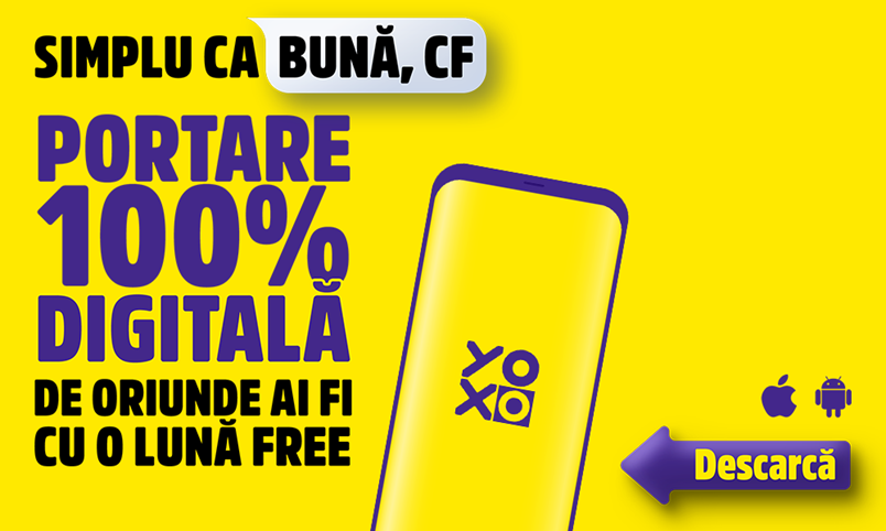 YOXO anunță portarea 100% digitală din orice rețea cu prima lună fără plată