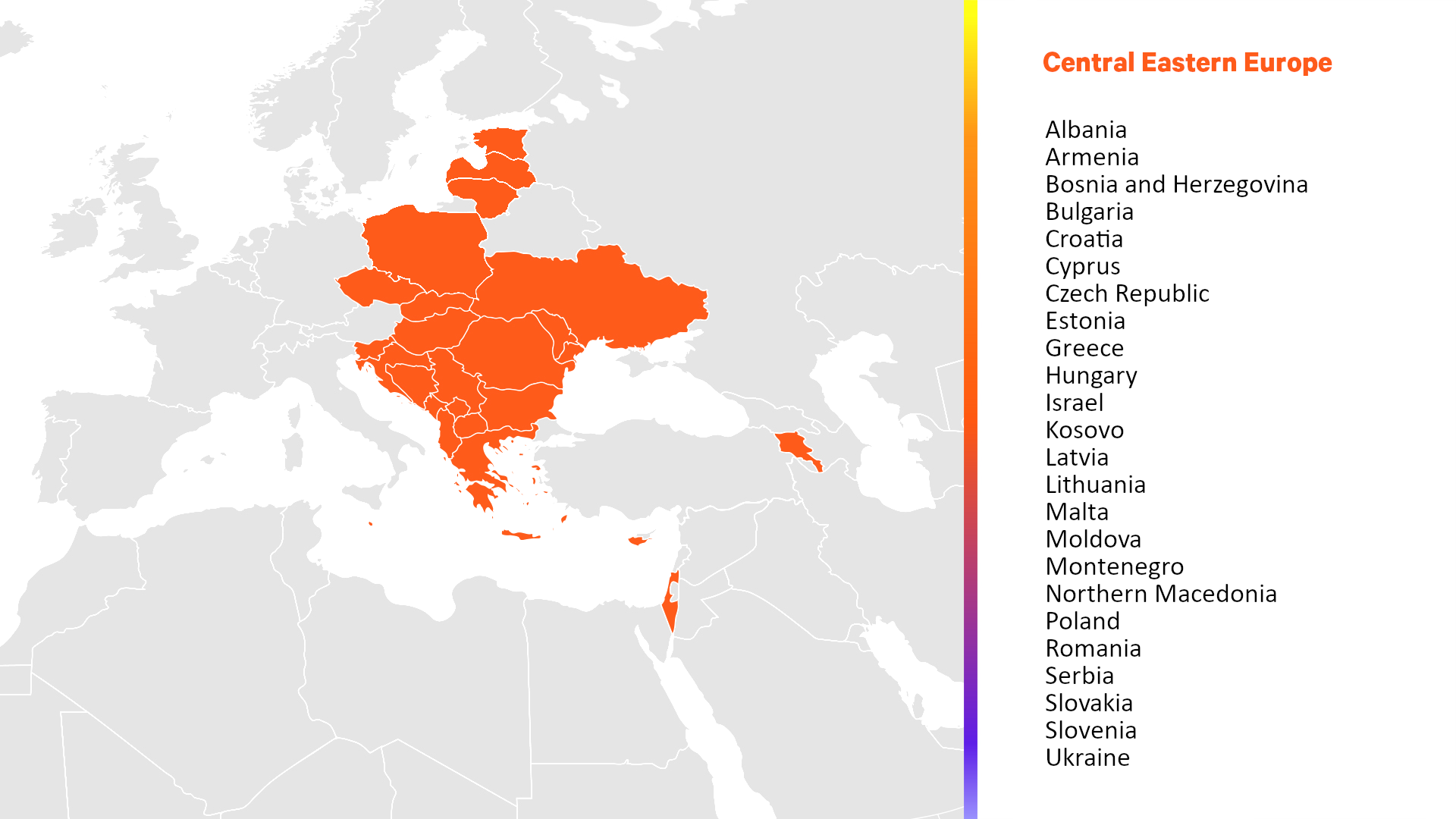 Vertiv CEE map