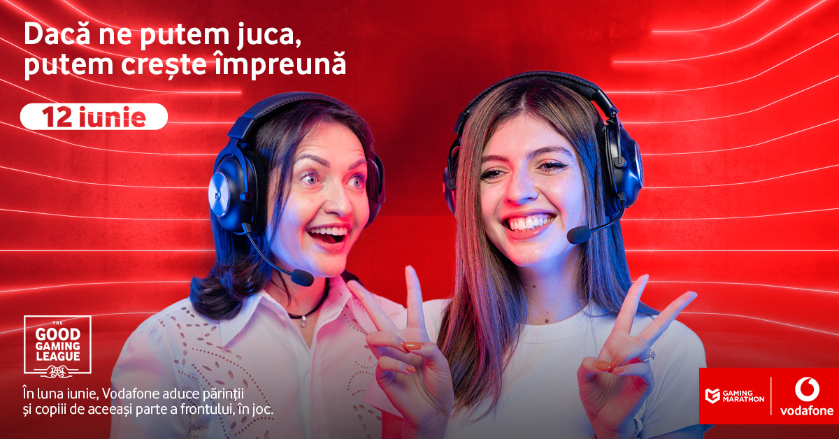 Vodafone România aduce părinții și copiii de aceeași parte a frontului de joc