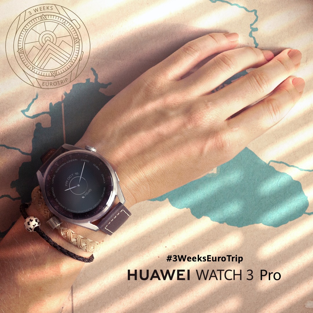 Huawei a lansat călătoria de 21 de zile prin Europa, o provocare estivală de 3 săptămâni realizată cu noul HUAWEI WATCH 3 Pro