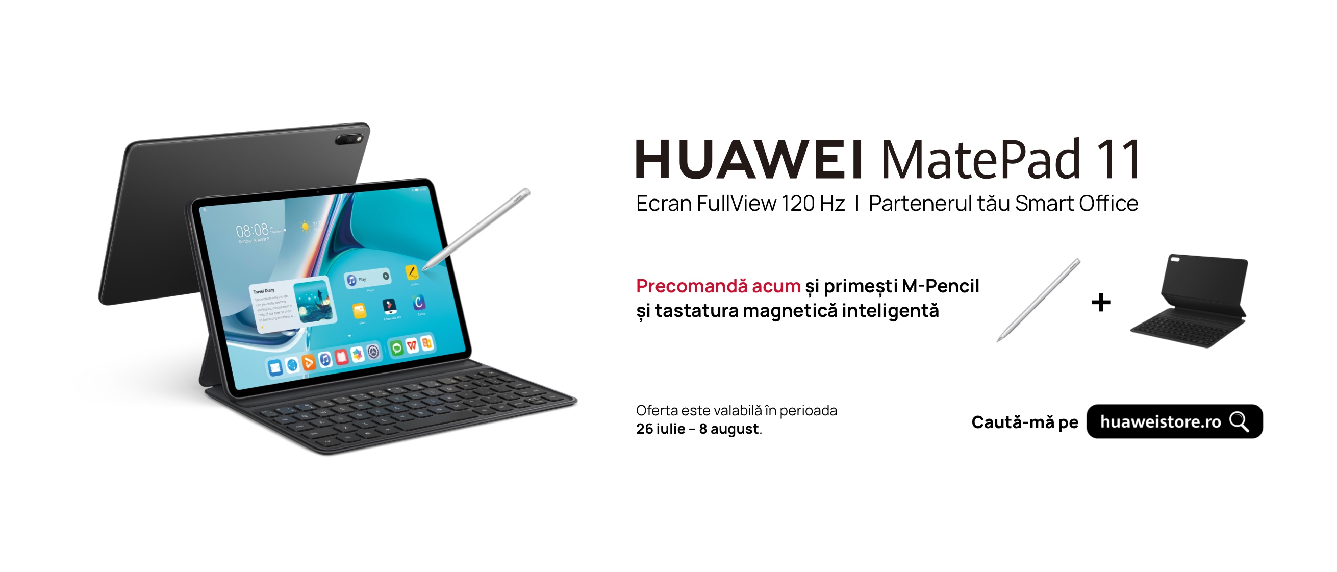 MatePad 11, prima tabletă Huawei cu rată de refresh de 120Hz