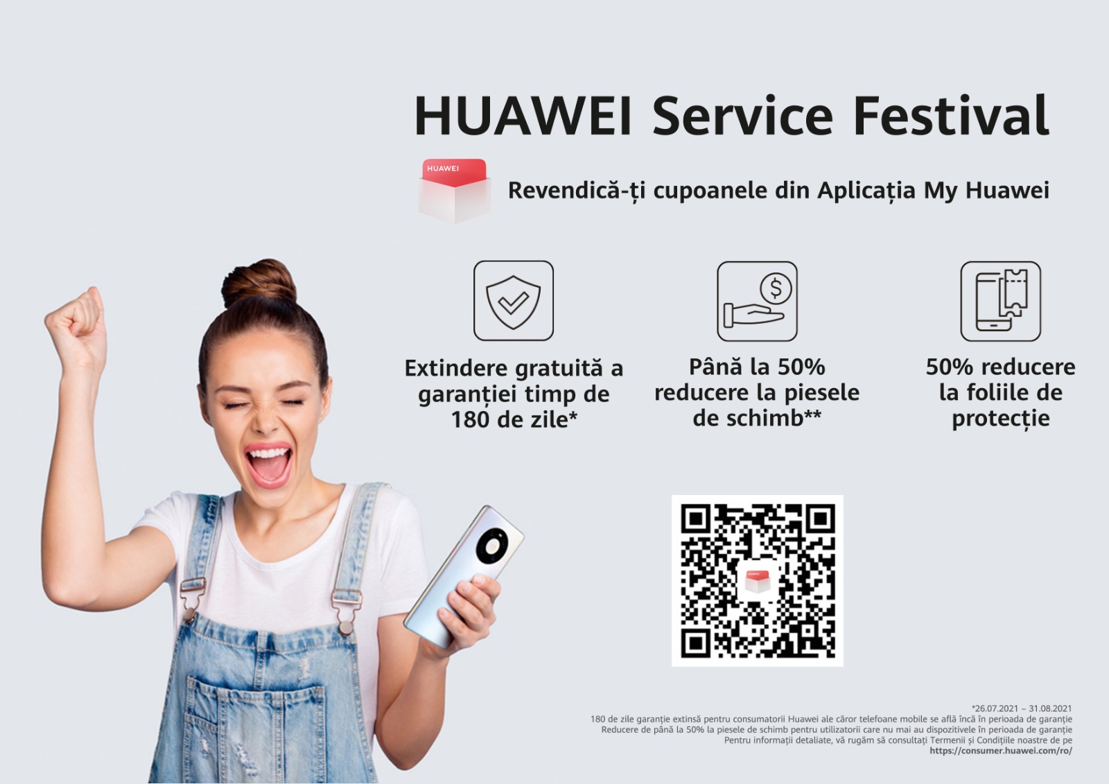 Huawei lansează aplicația MyHuawei și vine cu servicii și reduceri atractive în cadrul Huawei Service Festival