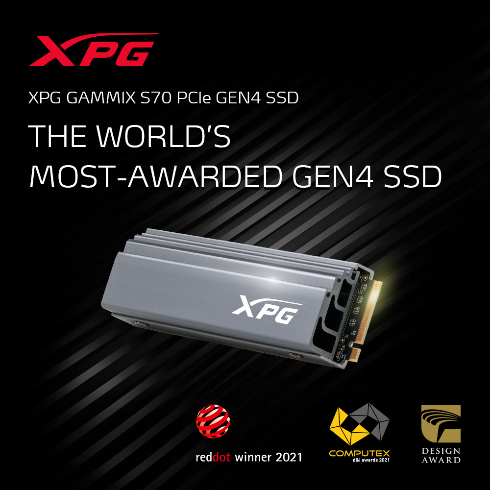 XPG GAMMIX S70 a câștigat premiul COMPUTEX d&i 2021
