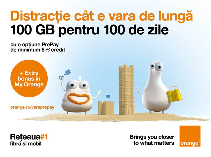 Cu Orange PrePay te bucuri de distracție cât e vara de lungă