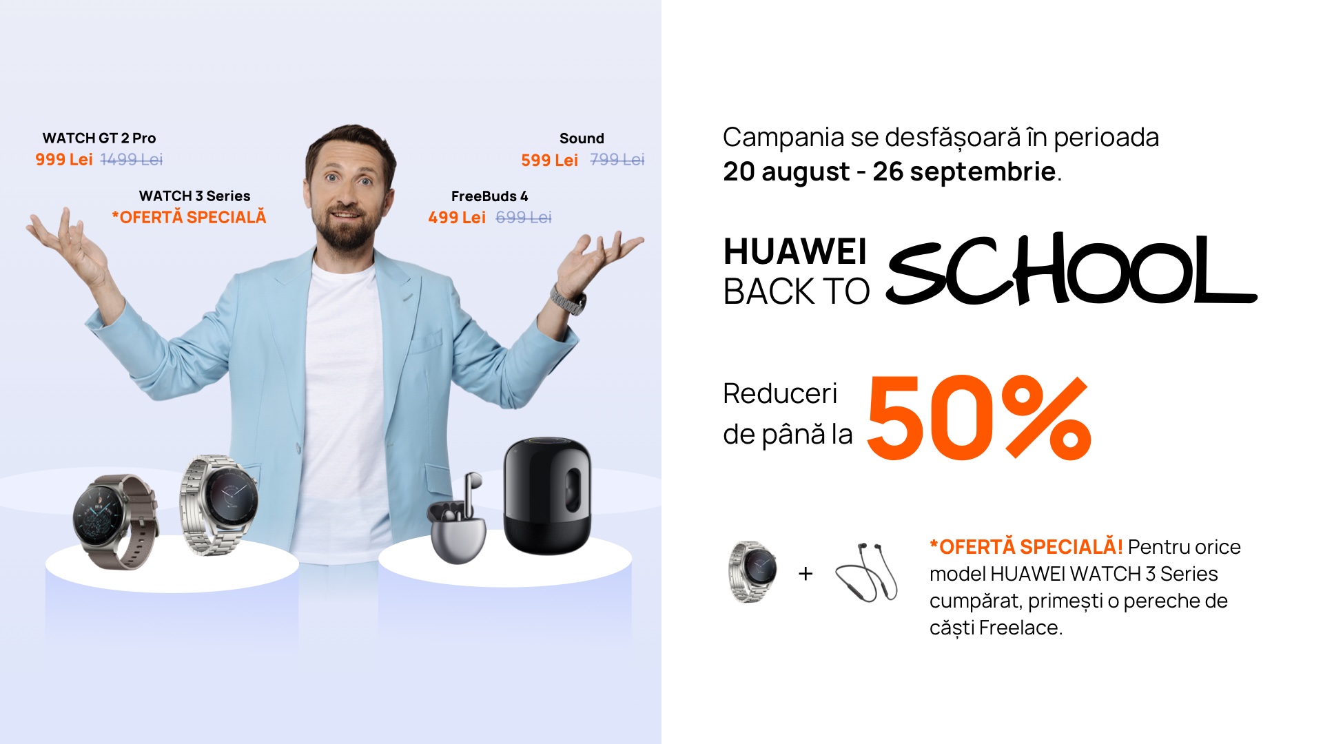 Noi oferte promoționale în cadrul campaniei Back To School de la Huawei