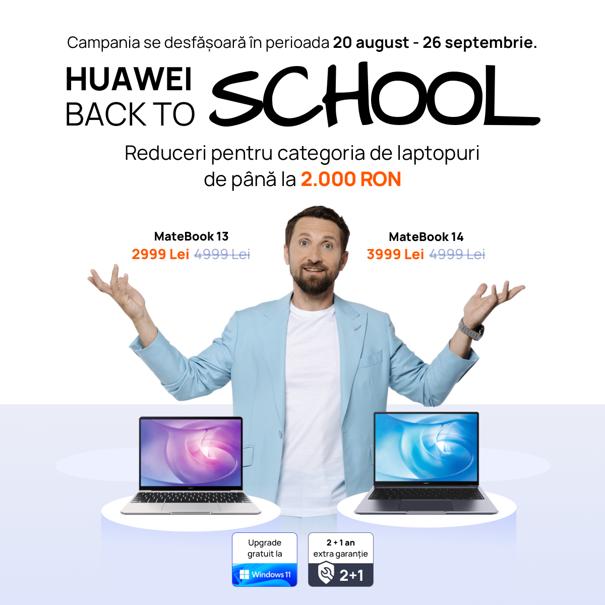 Cât ține bateria unui laptop? Seria HUAWEI MateBook are autonomie sporită, la prețuri avantajoase