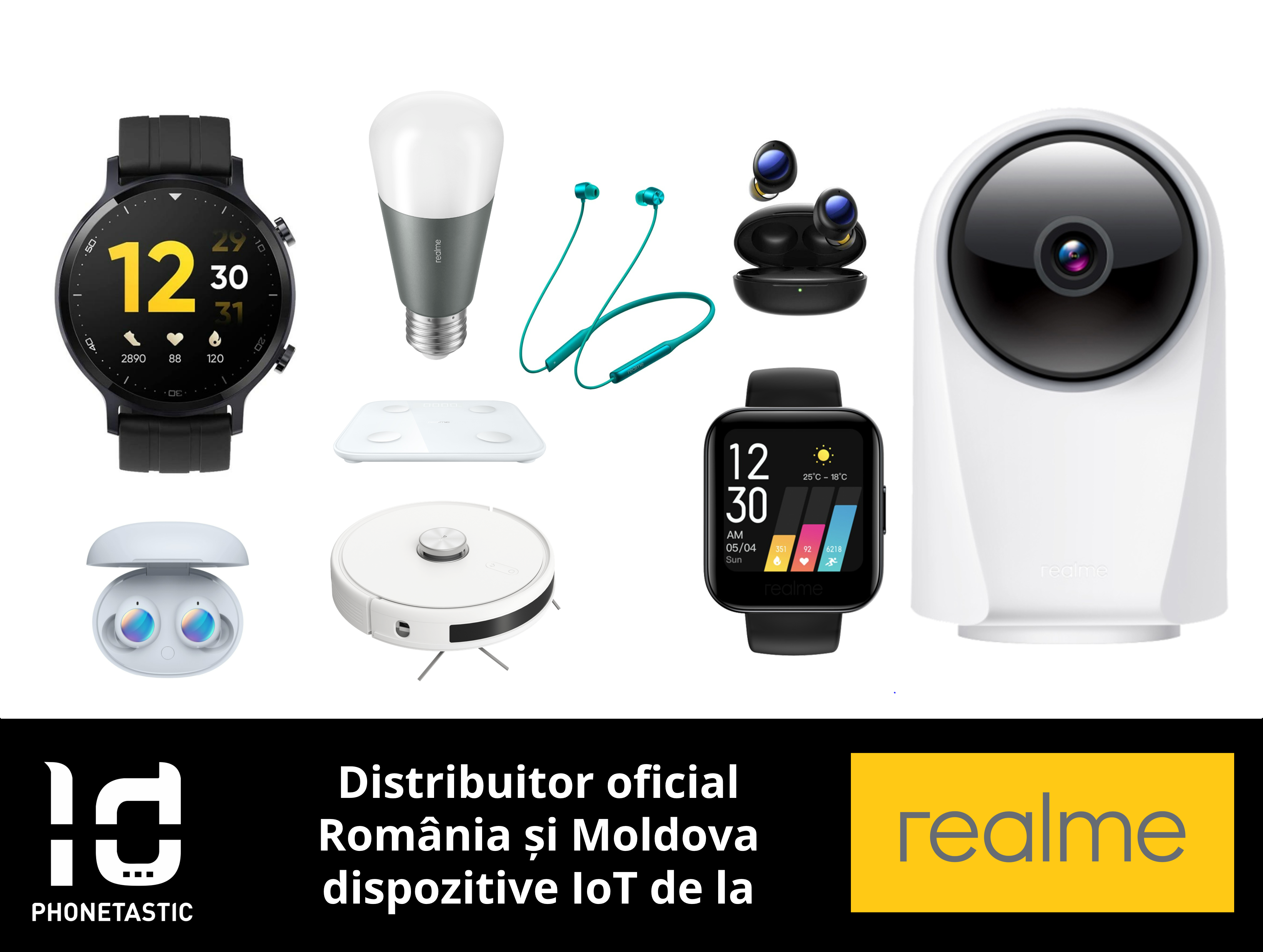 Phonetastic GSM devine distribuitor autorizat realme – gama IoT, pentru România și Moldova