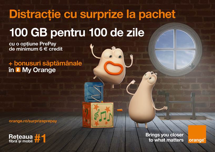 Bonusuri săptămânale surpriză în My Orange pentru clienții PrePay