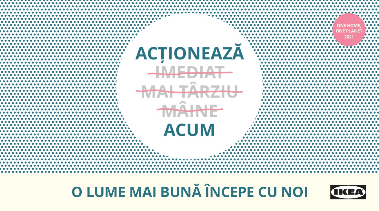 IKEA România a organizat ONE HOME, ONE PLANET 2021, eveniment virtual despre sustenabilitate