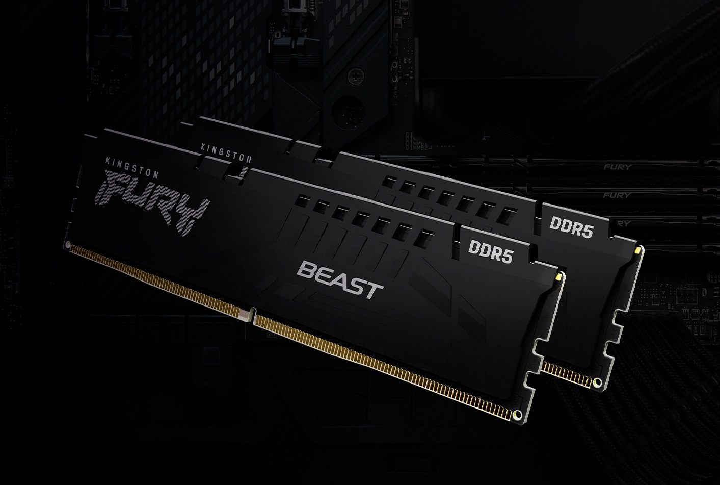 Kingston FURY Beast DDR5 action angle