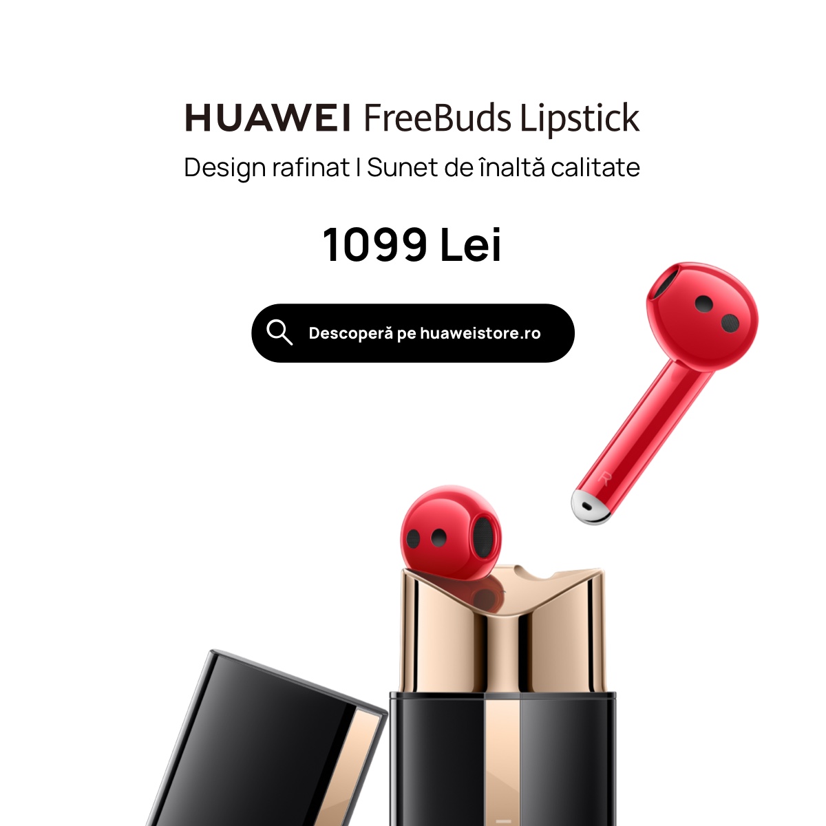 Noua generație de căști TWS, HUAWEI FreeBuds Lipstick, cu design unic și o experiență audio premium