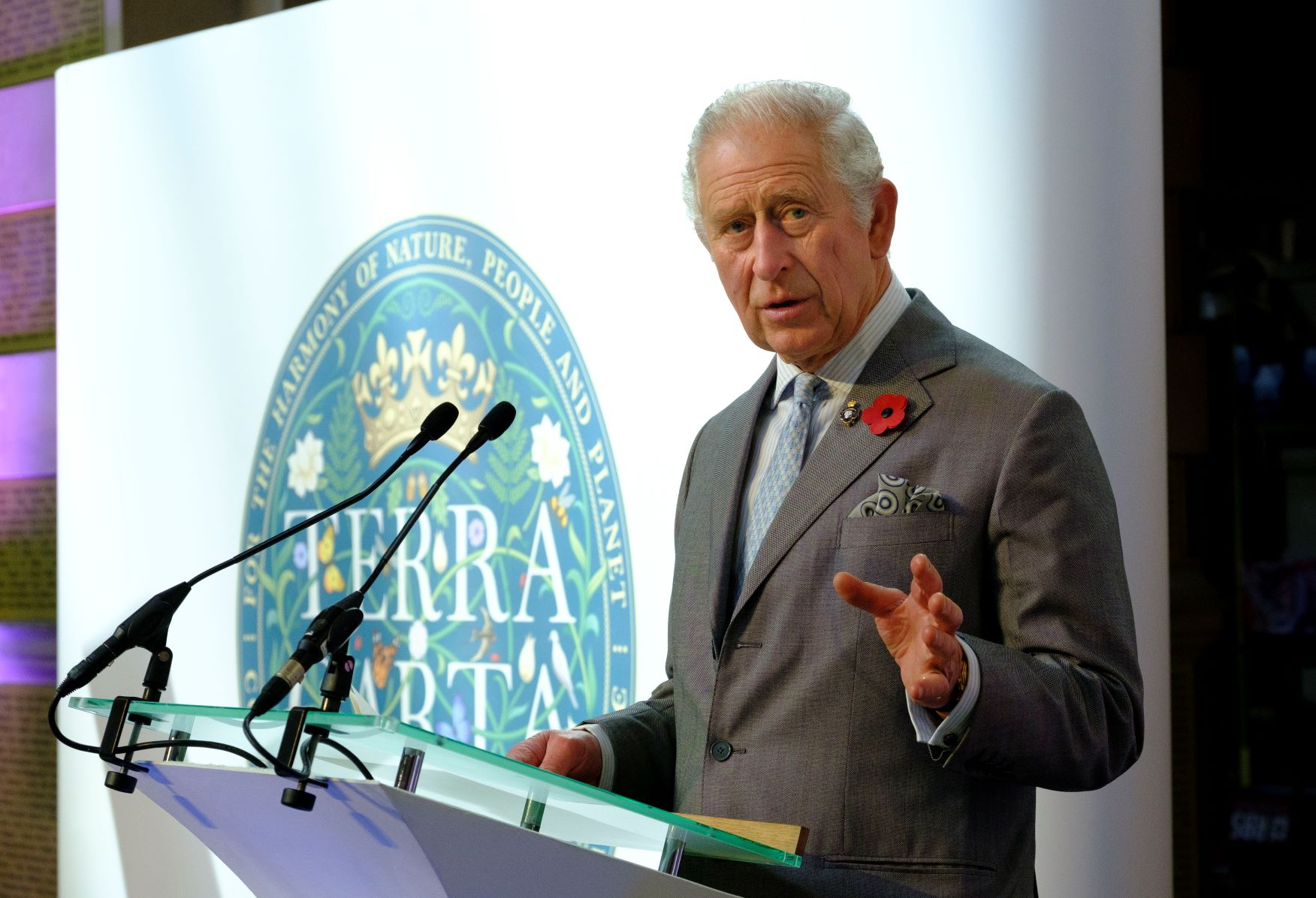His Royal Highness The Prince of Wales at the inaugural 2021 Terra Carta Seal Awards