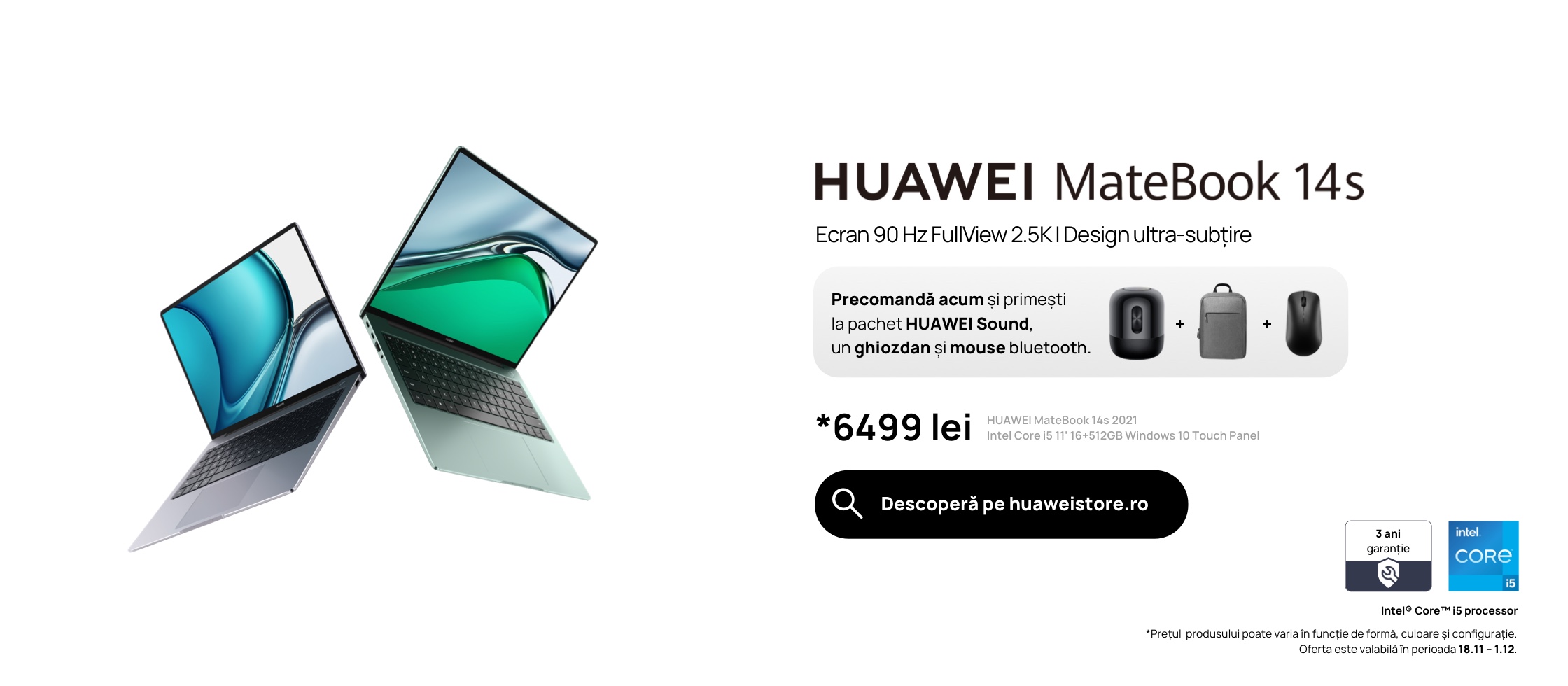 Precomandă HUAWEI MateBook 14s