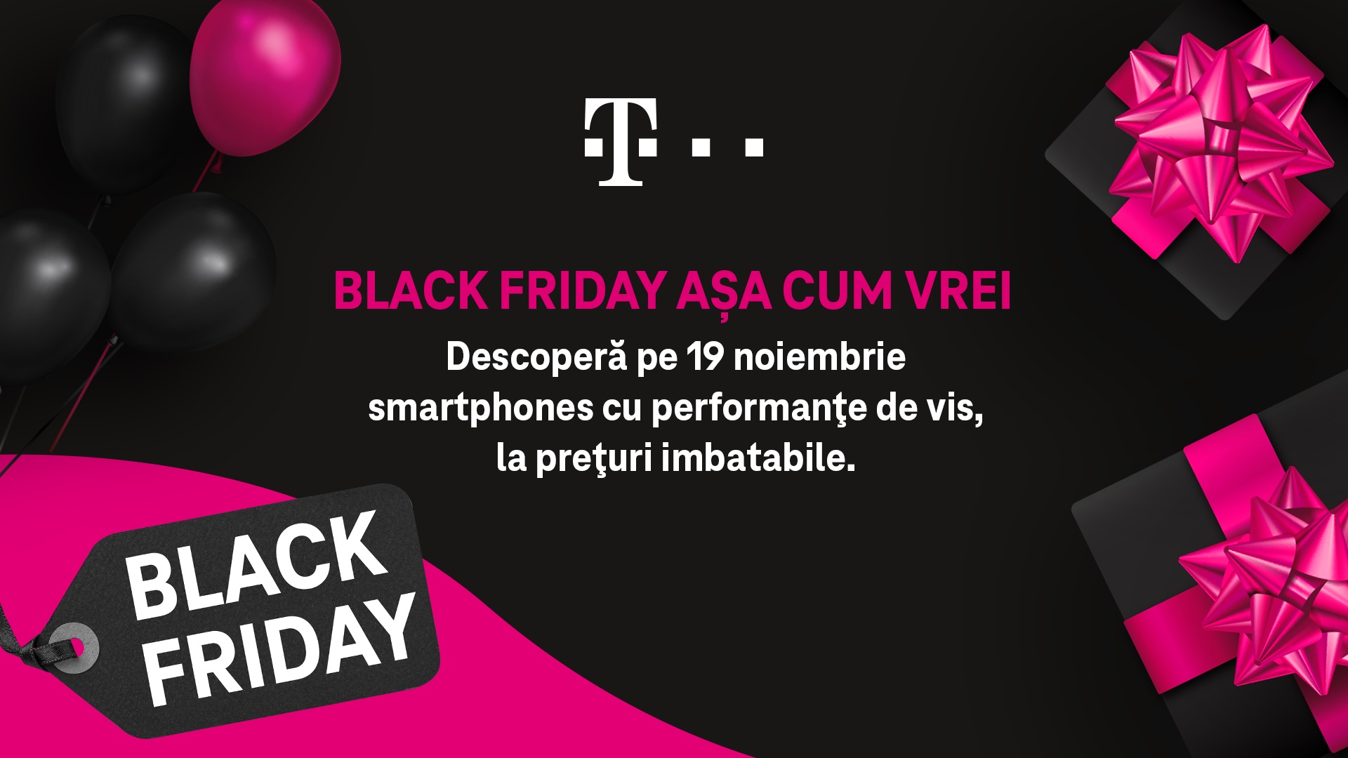 Telekom Romania Mobile pregăteşte un Black Friday aşa cum vrei
