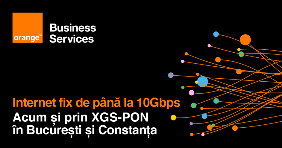 Internet fix de 10 Gbps pentru companiile din București și Constanța prin Orange Business Services