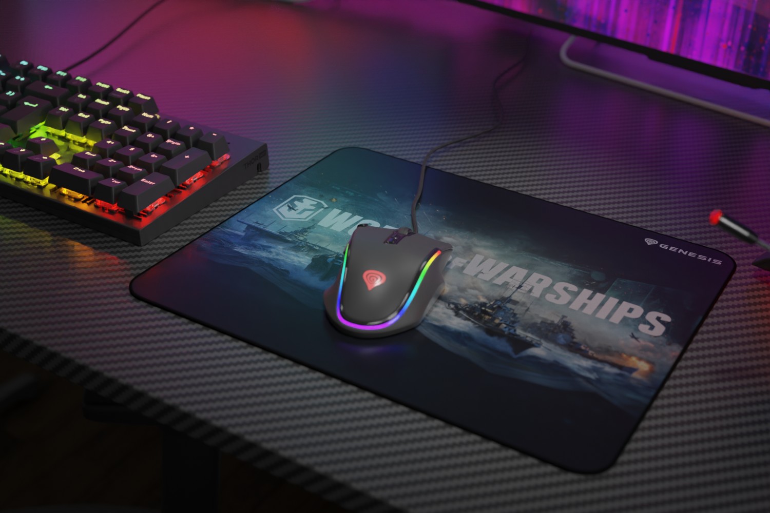 Noile mousepad-uri Genesis Carbon 500 WOWS Armada și WOWS Blyskawica