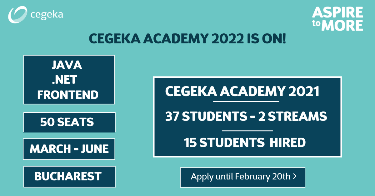 A treia ediție a programului Cegeka Academy