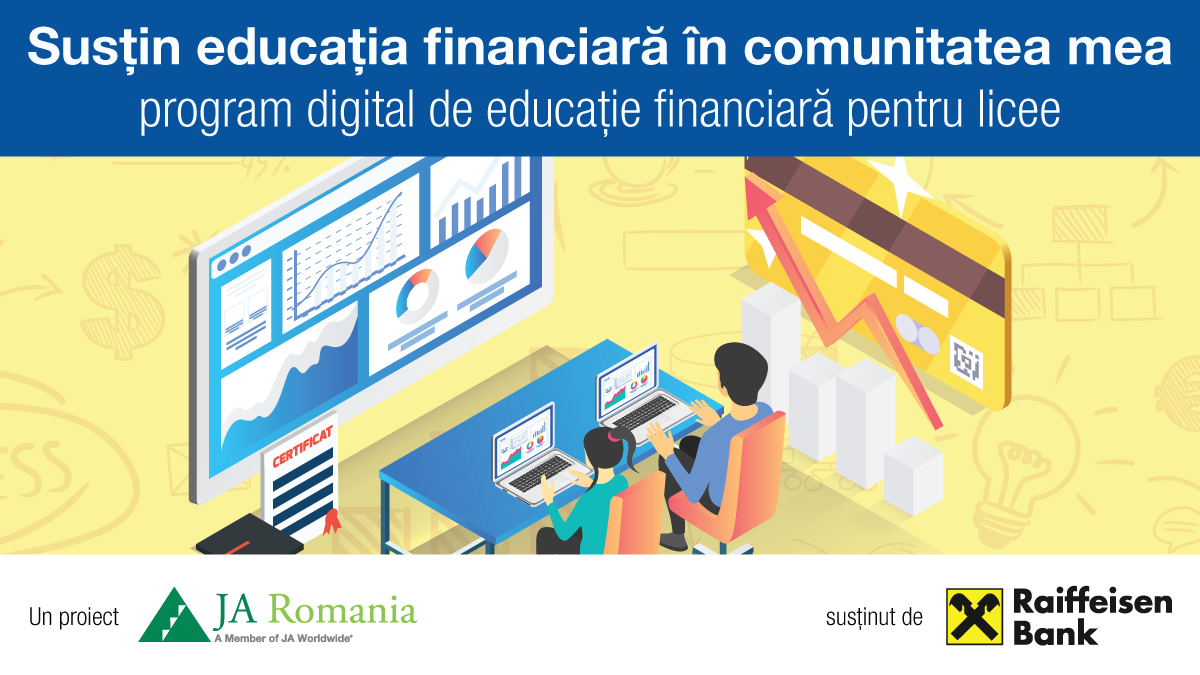 Începe a cincea ediție a competiției pentru licee „Susțin educația financiară în comunitatea mea”