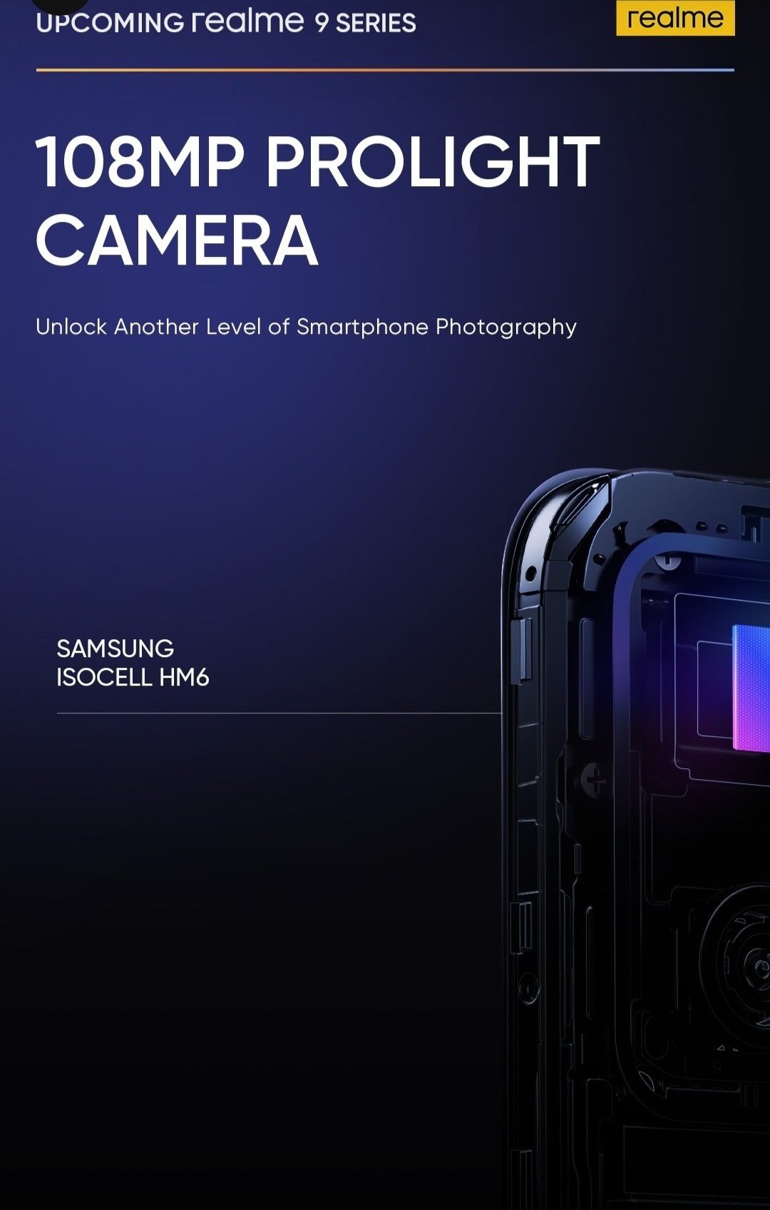 realme 9 va fi primul smartphone cu senzor foto Samsung HM6