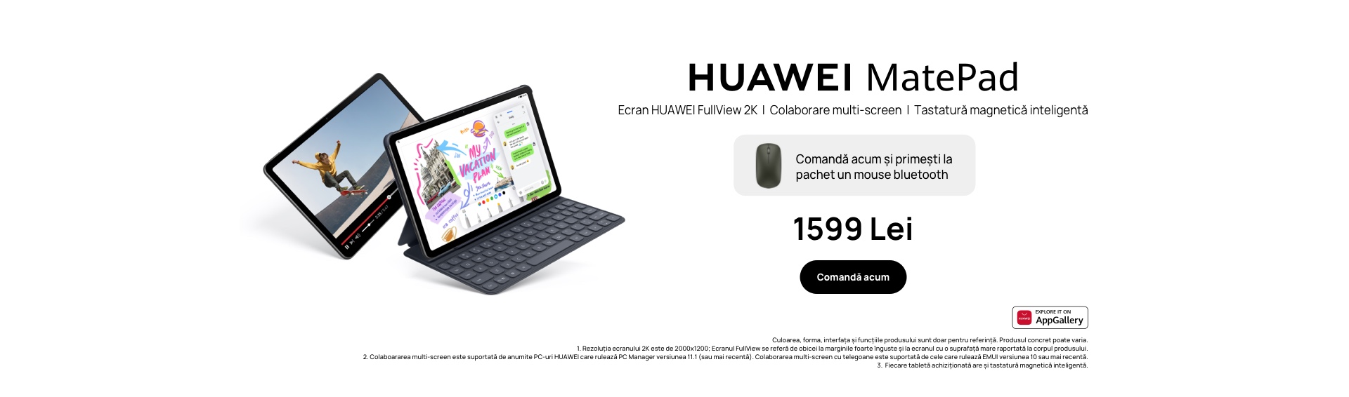 Noua tabletă HUAWEI MatePad 10