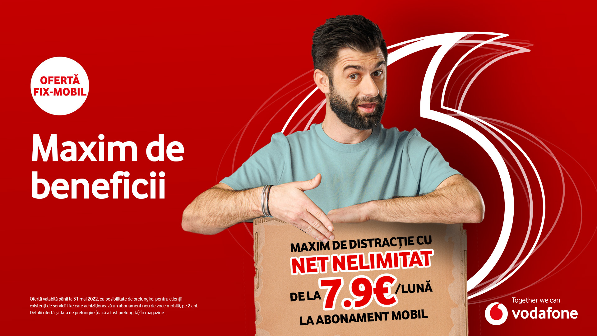 Ofertele de Paști de la Vodafone vin cu beneficii maxime, pe fix și mobil