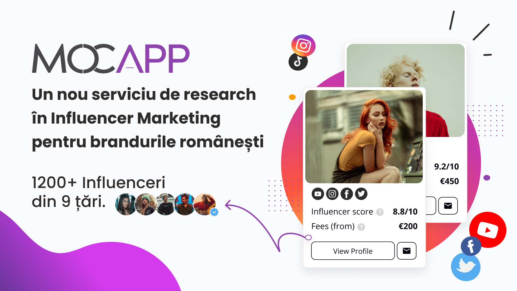 MOCAPP Research: acces la o bază de date de peste 1200 de influenceri din 9 țări