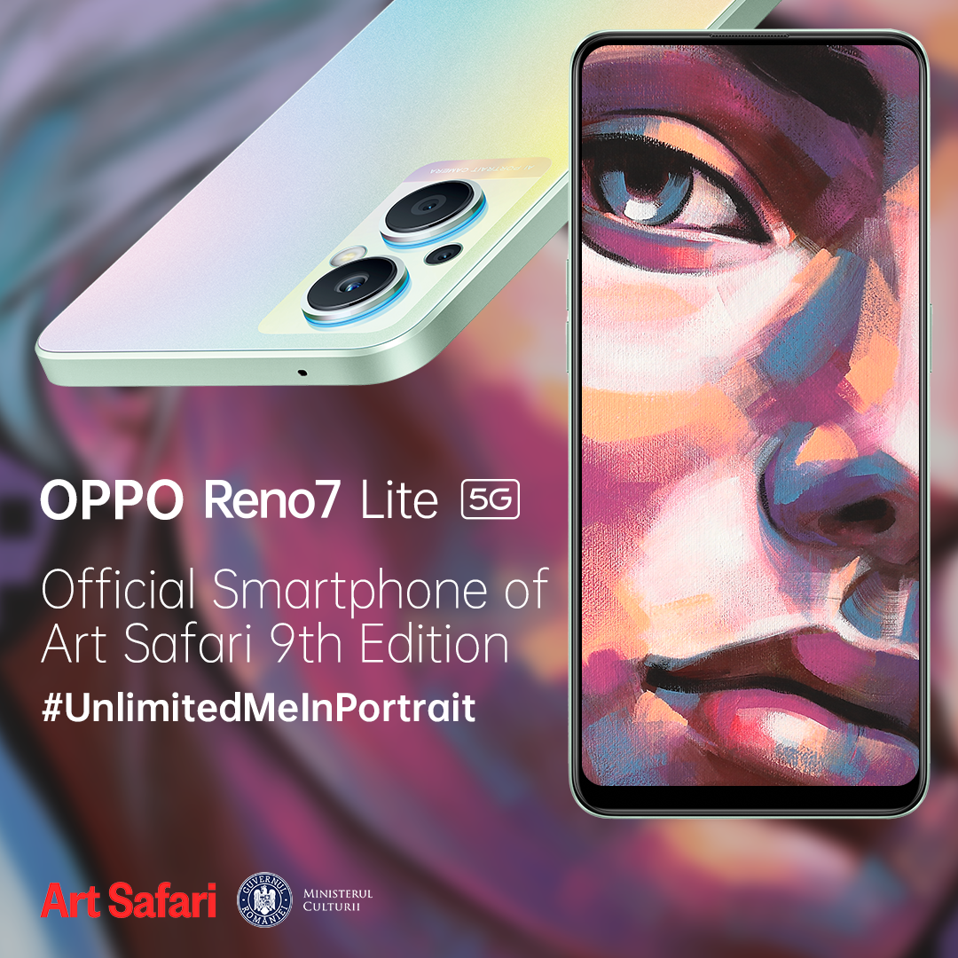 OPPO Reno7 Lite 5G, telefonul oficial Art Safari