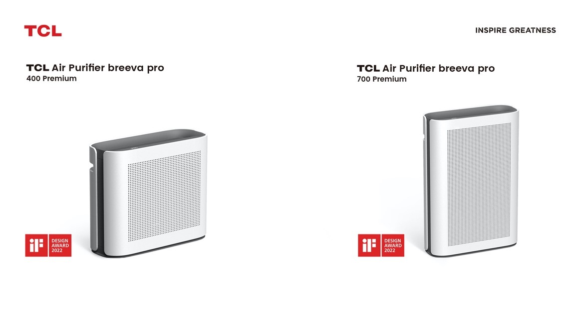 Purificatoarele de aer TCL Breeva Pro, premiate cu iF Design Award 2022