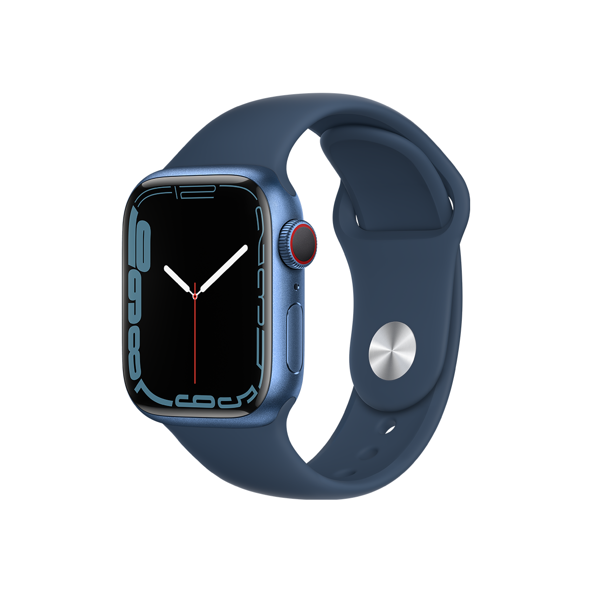 Apple Watch S7 GPS Cellular 45mm Blue Case Abyss Blue Band