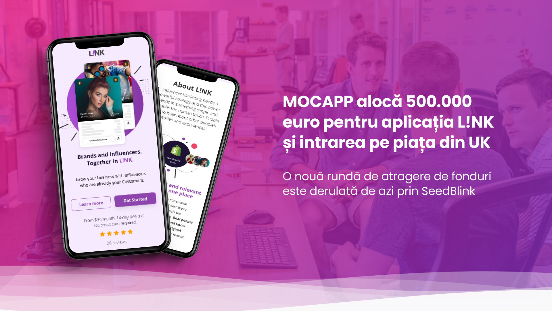 O noua rundă de finanțare pe SeedBlink pentru MOCAPP || deschisă de azi investitorilor