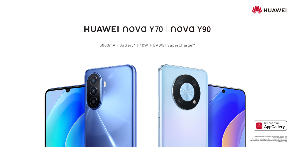 HUAWEI nova Y70 și Y90