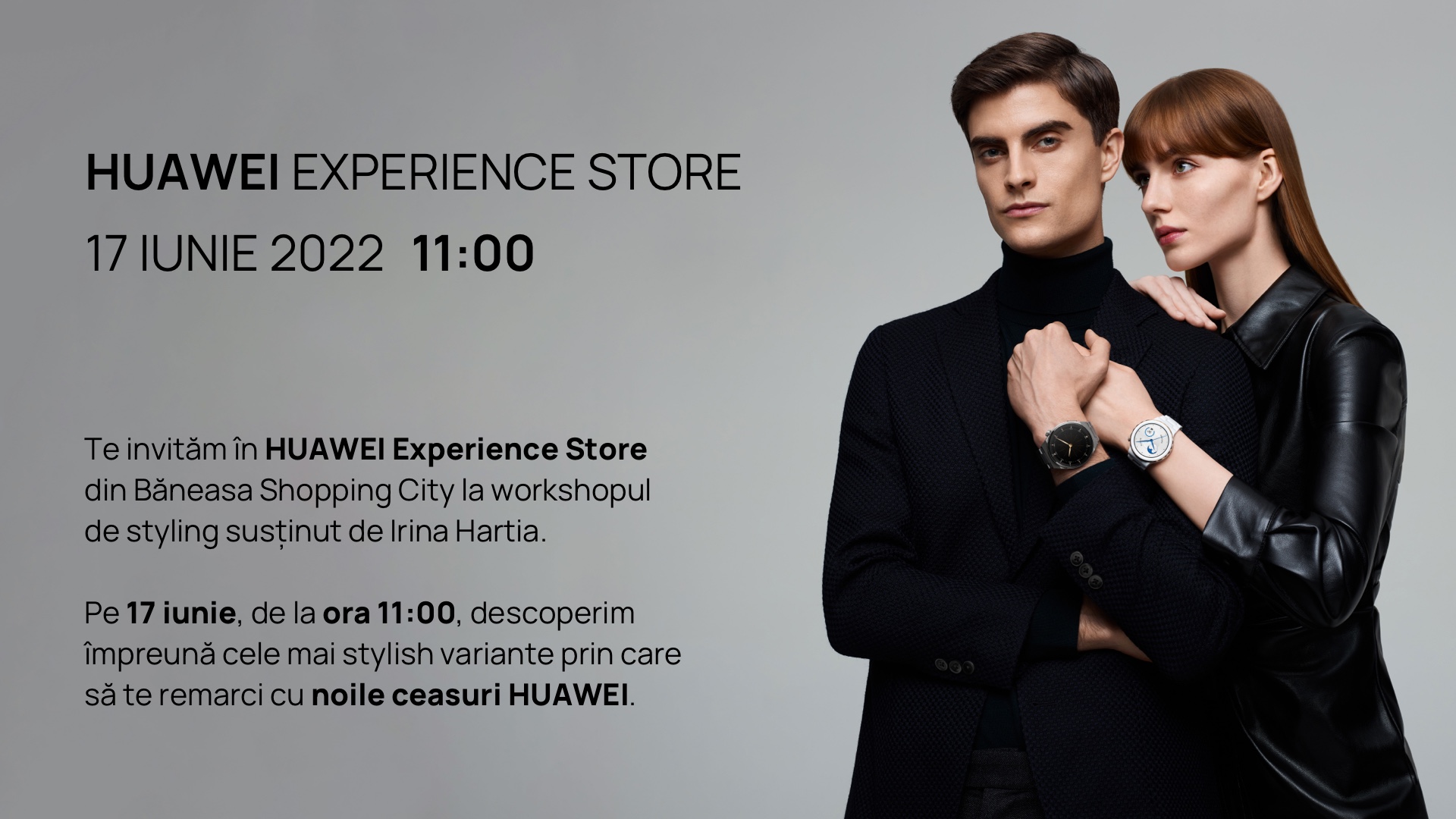 Vezi combinația perfectă dintre fashion și inovație la Huawei Experience Store