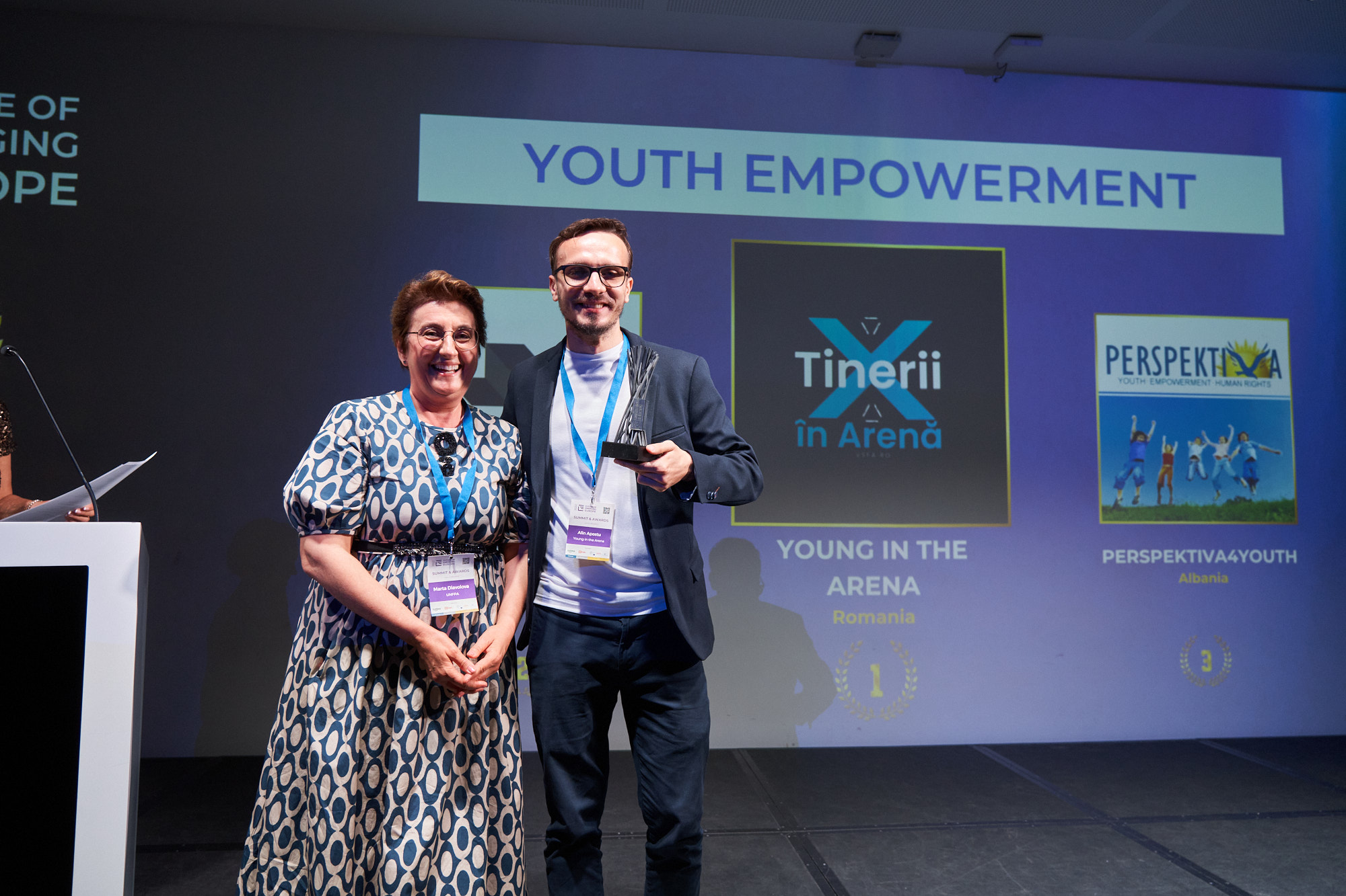 Tinerii în Arenă a câștigat Youth Empowerment la Bruxelles 2022