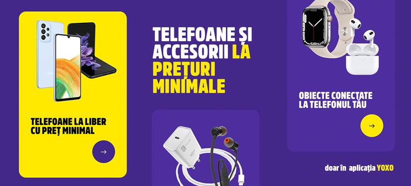 YOXO lansează magazinul online ce aduce clienților telefoane la liber cu preț minimal